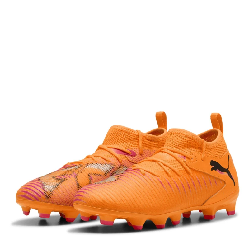 Image of Puma Future 8 Match Artificial Ground Football Boots Juniors Orange/Black male 4 (37)