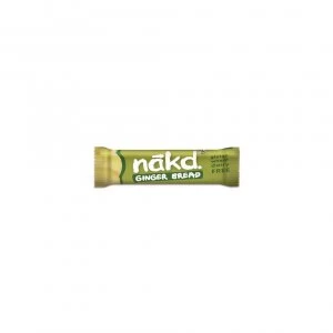 Image of Nakd Gingerbread Fruit & Nut Bar - Gluten Free 35g x 18