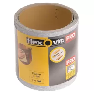 Image of Flexovit 63642569916 High Performance Sanding Roll 115mm x 10m Coa...