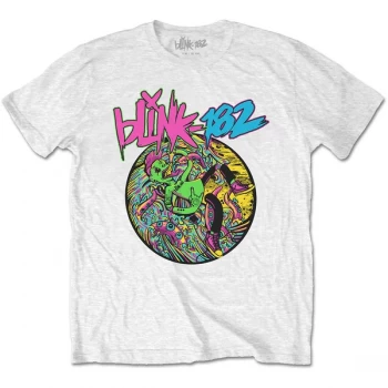 Image of Blink-182 - Overboard Event Unisex Medium T-Shirt - White