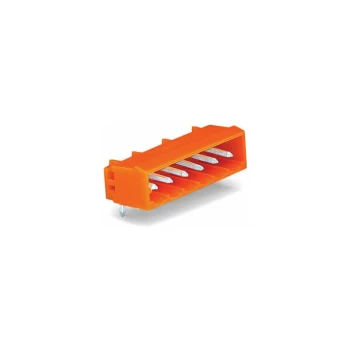Image of Wago - 231-532/001-000 MCS MIDI 2 Pole 12A 5.08mm Closed Horiz PCB Header Orange