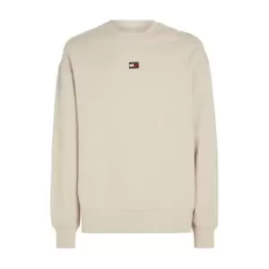Image of Tommy Jeans Tjm Rlx XS Badge Crew - Beige