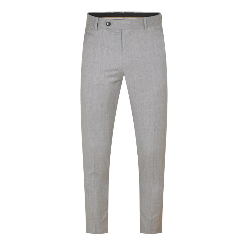 Image of Boss Mens H Genius Straight Leg Trousers Med Grey male 28W R