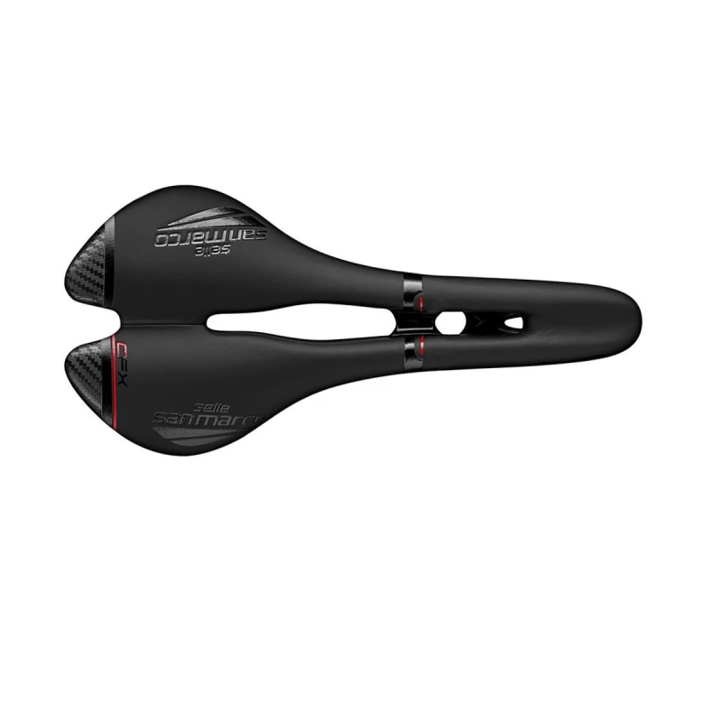 Image of Selle San Marco Aspide Open-Fit Carbon FX Saddle Black unisex WIDE (L2)