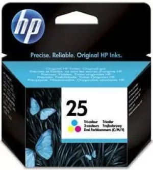Image of HP 25 Tri Colour Ink Cartridge