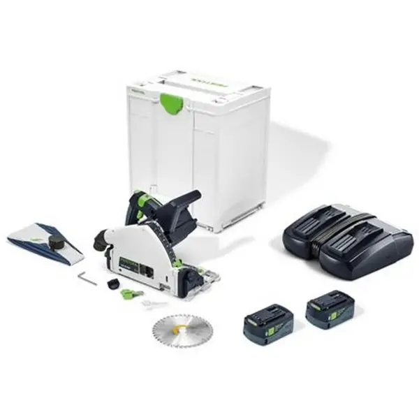 Image of Festool TSC 55 KEB18v Cordless Plunge Saw 2 x 5ah Li-ion Charger Case