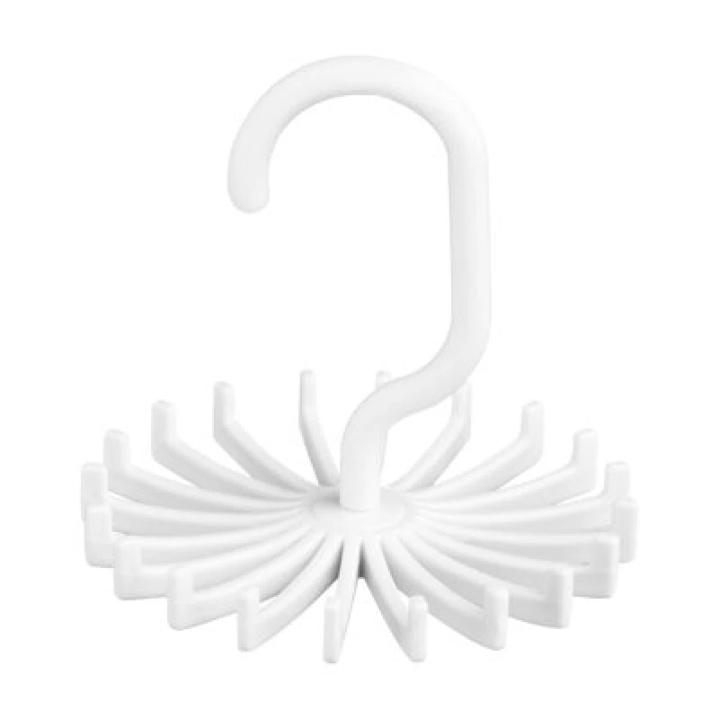 Image of Premier Housewares 20 Hook Tie Organiser Hanger White