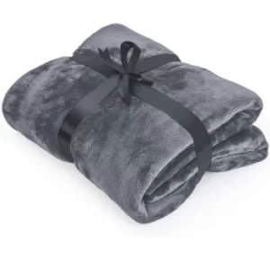 Image of Fleece Blanket Dark Grey 280x210cm