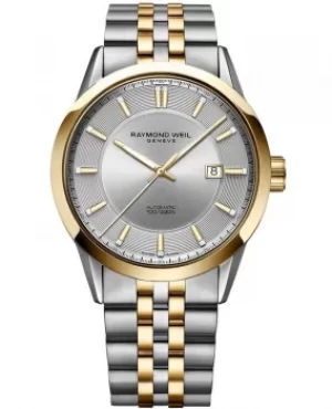 Image of Raymond Weil Freelancer Automatic Silver Dial Two-Tone Stainless Steel Mens Watch 2731-STP-65001 2731-STP-65001