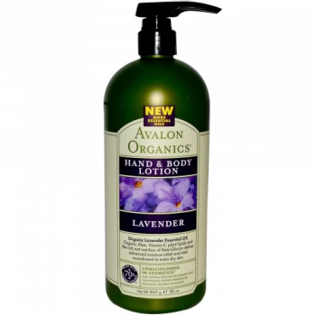 Image of Avalon Organics Lavender Hand & Body Lotion 350ml