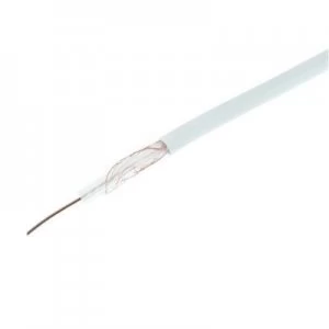 Image of Wickes Coaxial Cable - White 100m