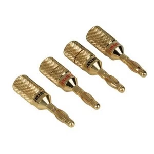 Image of Hama Audio Speaker Adapter banana plug set of 4