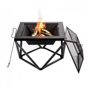 Image of Peaktop PT-FW0002 Wood Burning Fire Pit With Cover