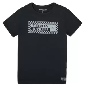 Image of Teddy Smith T-VANY boys's Childrens T shirt in Black - Sizes 8 years,10 years,12 years,14 years,16 years