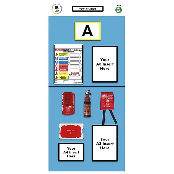 Image of fire safety, HxW 2000 x 900 mm, fire safety, HxW 2000 x 900 mm, blue