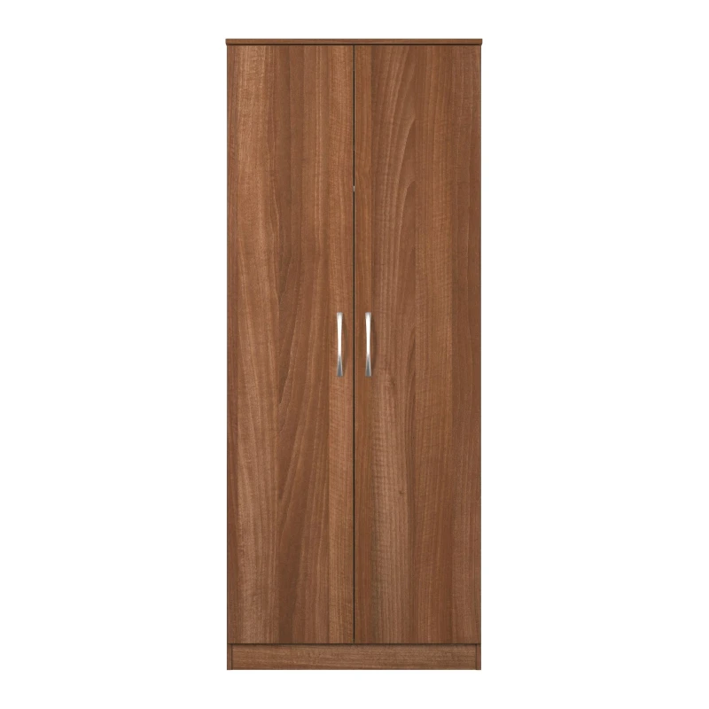 Image of Hampshire Double Wardrobe In Noche Walnut (Ready Assembled)