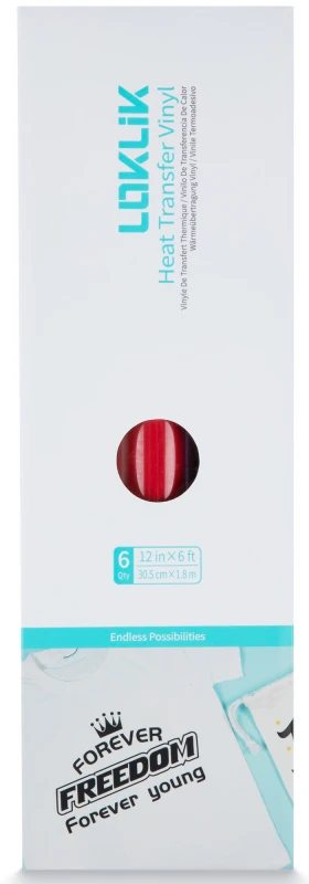 Image of LOKLIK HTV 12" x 6ft Vinyl Roll - 6 Pack 6976230009479