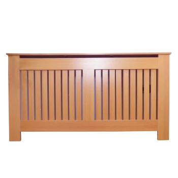 Image of Vertical Oak Radiator Cover - Large