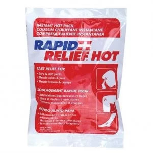 Image of Rapid Relief Instant Hot Pack Latex Free Small 4" x 6" Ref RA43246