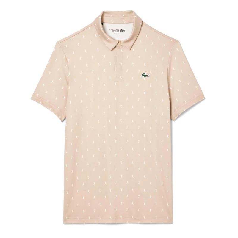 Image of Lacoste Regular Fit UV Protect Golf Polo Shirt Beige male XS