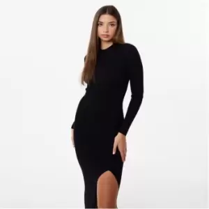 Image of Jack Wills Rib Maxi Dress - Black