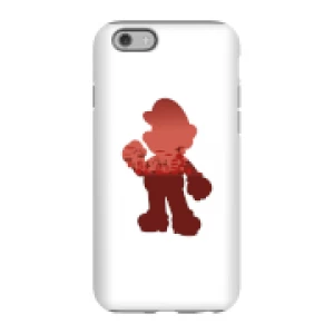 Image of Nintendo Super Mario Mario Silhouette Phone Case - iPhone 6S - Tough Case - Gloss