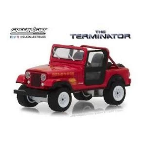 Image of Terminator Diecast Model 1/18 1983 Jeep CJ-7 Renegade with Figure
