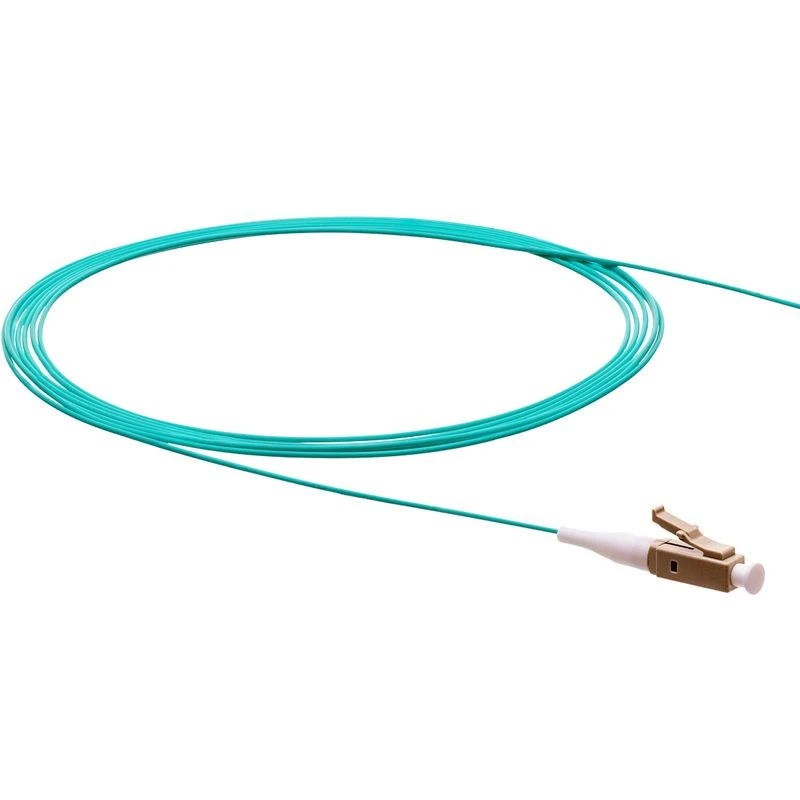 Image of FDL 1M SIMPLEX LC PIGTAIL LEAD - 50/900um - OM4 AQUA Blue