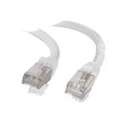 Image of C2G 2m Cat6a Booted Shielded (SSTP) Network Patch Cable White