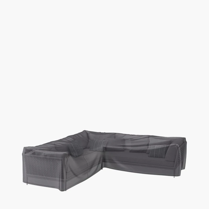 Image of Ruma AeroCover Outdoor L-Shaped Sofa Right Hand W355xW275xD100xH70 in Dark Grey Size: 1 Pack Dark Grey Unisex 1 Pack