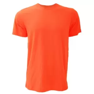 Image of Canvas Unisex Jersey Crew Neck T-Shirt / Mens Short Sleeve T-Shirt (XS) (Coral)