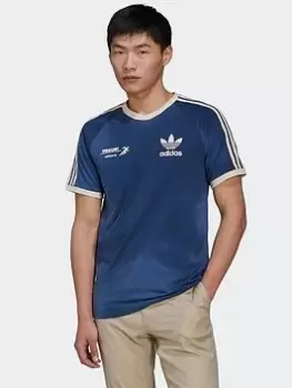 Image of Adidas Originals Mellow Ride Club T-Shirt 3S, Blue/Sky, Male, T-Shirts, HL9275