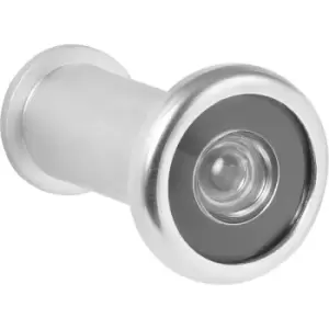 Image of Eclipse Door Viewer Satin Chrome in Silver