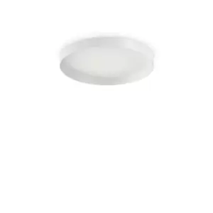 Image of Fly Decorative Round Simple Flush White, 3000K