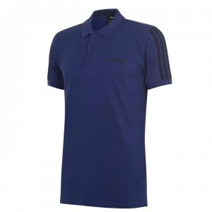Image of adidas Mens Cotton 3-Stripes Polo Shirt - DkBlue/Navy
