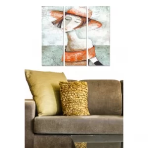 Image of MDF21210409 Multicolor Decorative MDF Painting (3 Pieces)