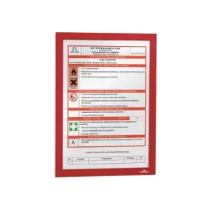 Image of Durable Duraframe A4 Single Pack, Pack of 1 Red