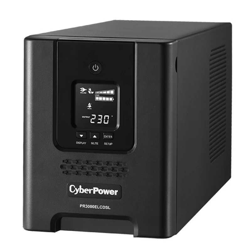 Image of CyberPower CyberPower PR3000ELCDSL uninterruptible power supply (UPS) Line-Interactive 3 kVA 2700 W 9 AC outlet(s) PR3000ELCDSL