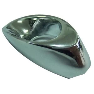 Image of BQ Polished Chrome Effect Oval Furniture Knob Pack of 1