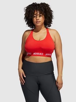 Image of adidas Aeroknit Bra Light Support (Plus Size) - Red, Size 3X, Women