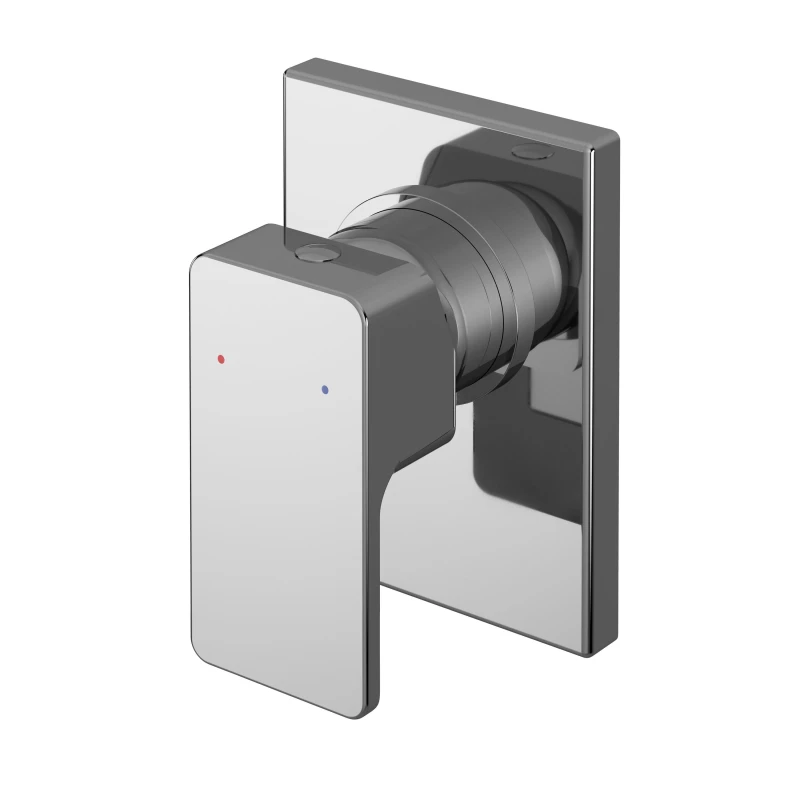 Image of Balterley Square Concealed Manual Shower Valve 1 Outlet Chrome Silver