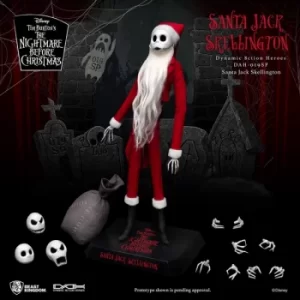 Image of Nightmare before Christmas Dynamic 8ction Heroes Action Figure 1/9 Santa Jack Skellington 21 cm