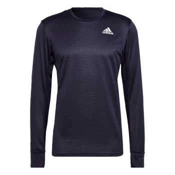 Image of adidas Own the Run Long Sleeve Tee Mens - Legend Ink / Reflective Silver