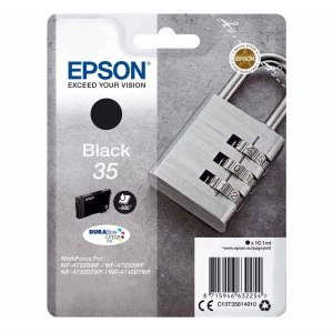 Image of Epson Padlock 35 Black Ink Cartridge
