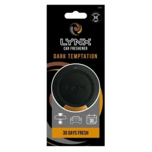 Image of Lynx Dark Temptation Round Car Air Freshener (Case Of 6)