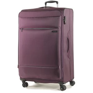 Image of Rock Deluxe-Lite Large 8 Wheel Spinner Purple Suitcase