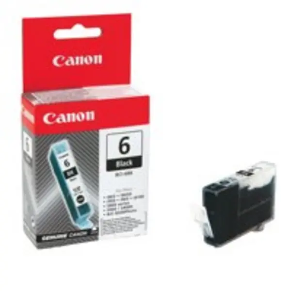Image of Canon BCI6BK Black Standard Capacity Ink Cartridge 13ml - 4705A002 CABCI6BK