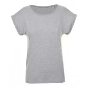 Image of SOLS Womens/Ladies Melba Plain Short Sleeve T-Shirt (M) (Grey Marl)