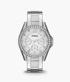 Image of Fossil Women Riley Multifunction Stainless Steel Watch