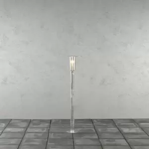 Image of Konstsmide Mode Outdoor Classic Short Post Light Galvanised Clear Plastic Rough Proof, IP54